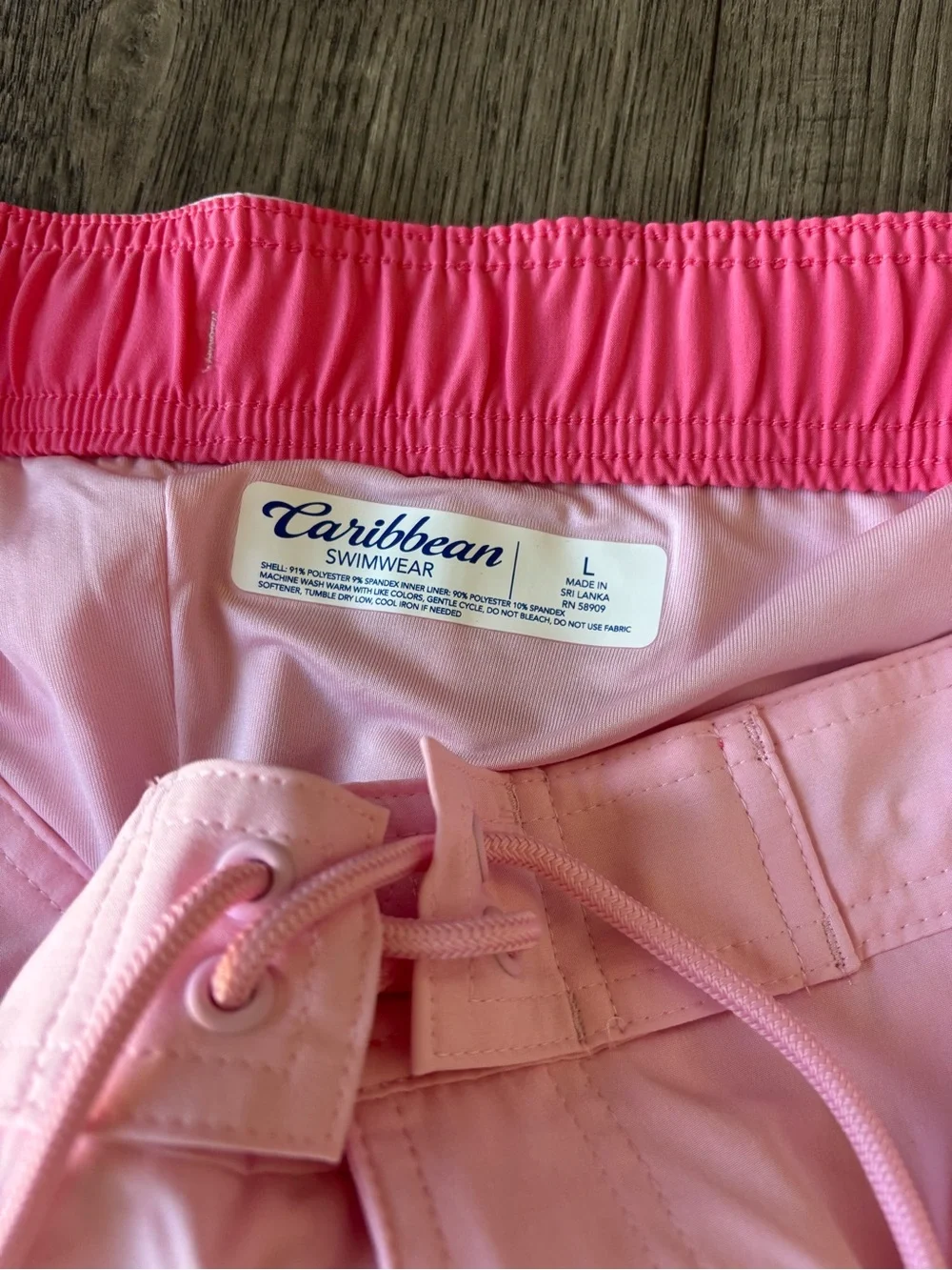 Caribbean Pink Men's Swim Board Shorts